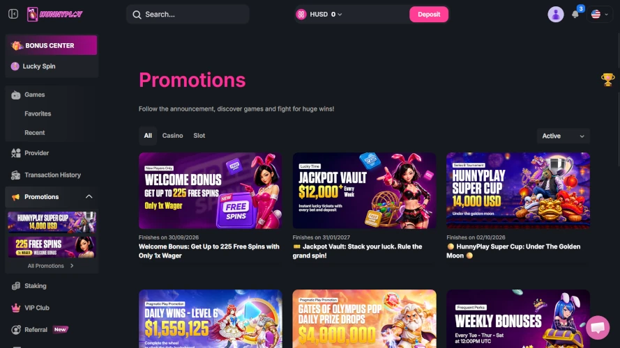 hunnyplay-casino-promotions