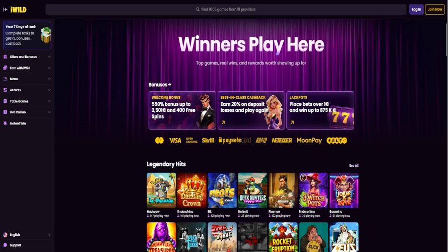 iwild-casino-home