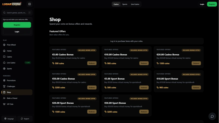 lugarbet-casino-shop