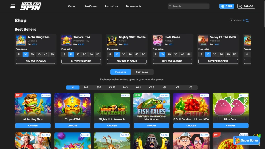 need-for-spin-casino-shop