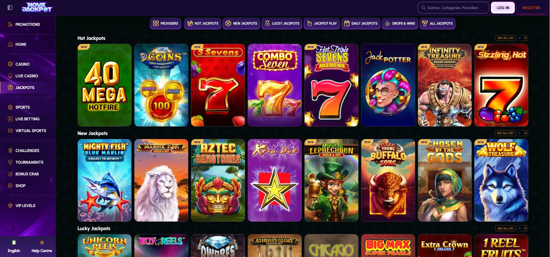 novajackpot-casino-jacpots