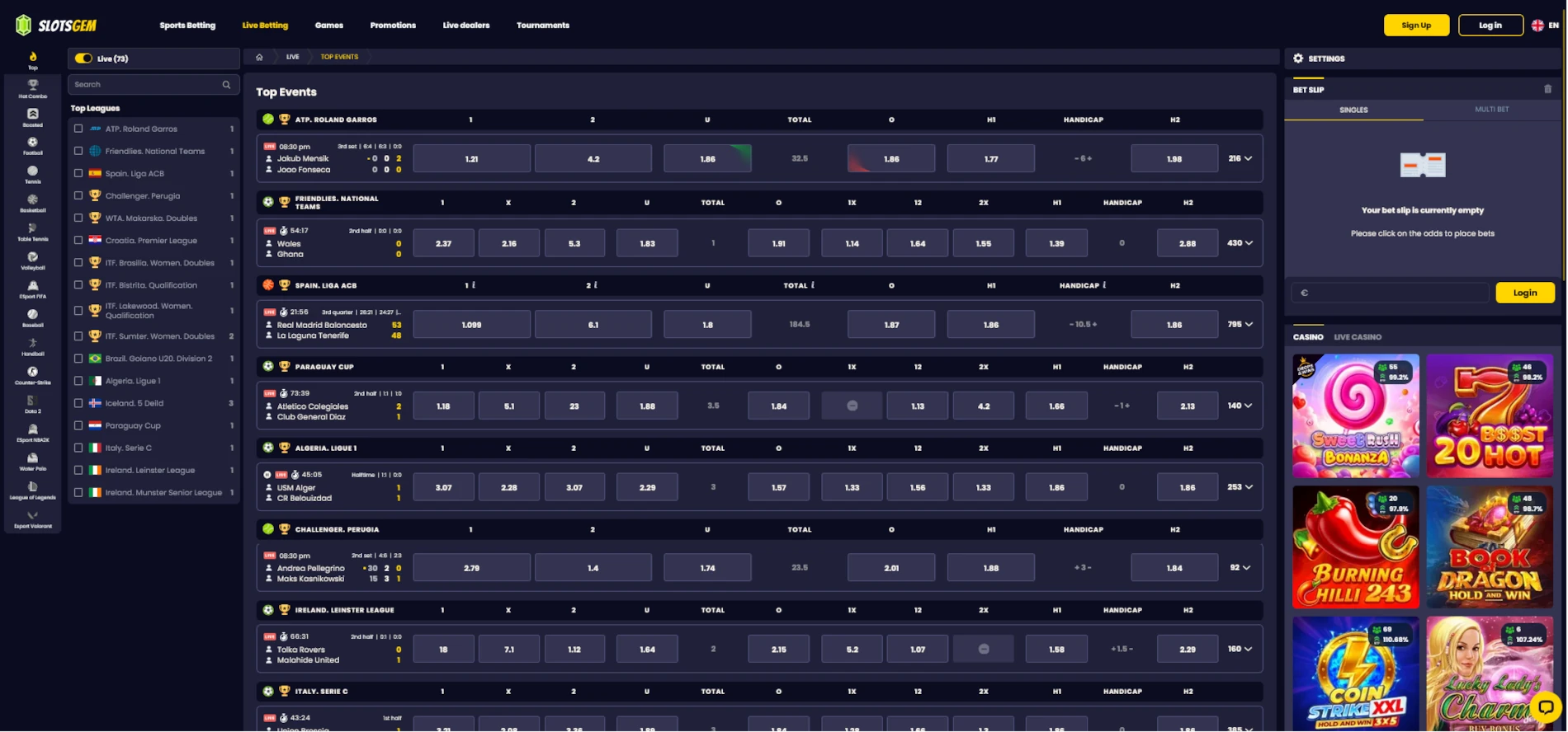 slotsgem-casino-live-betting