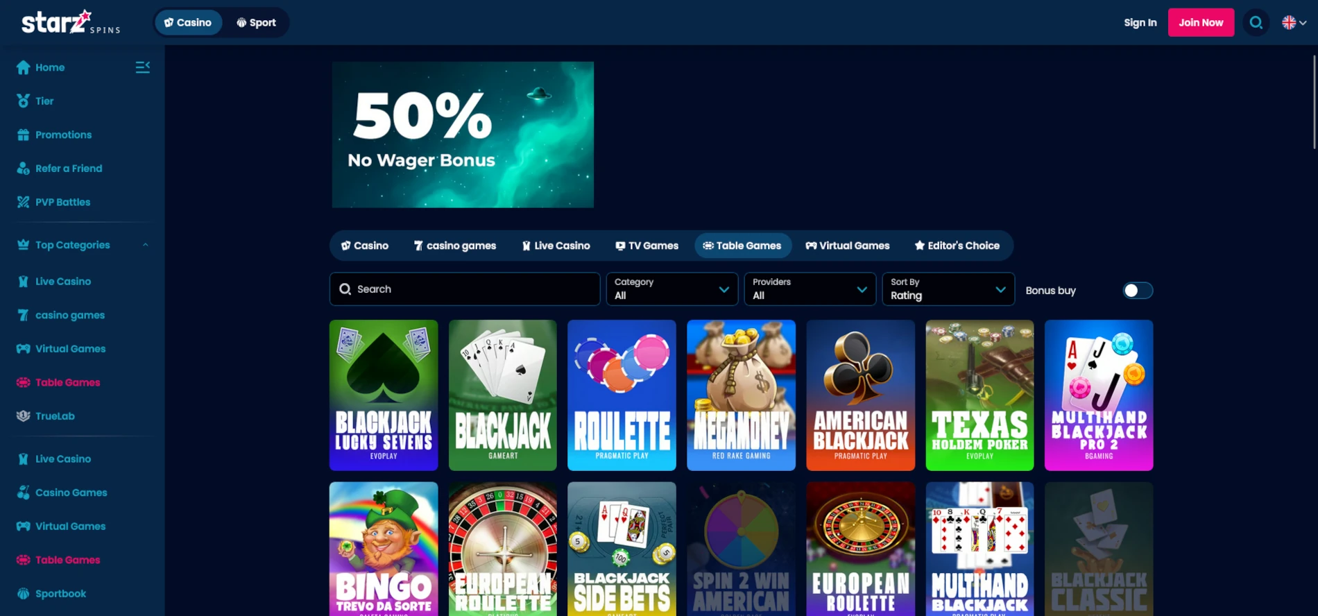 starz-spins-casino-table-games