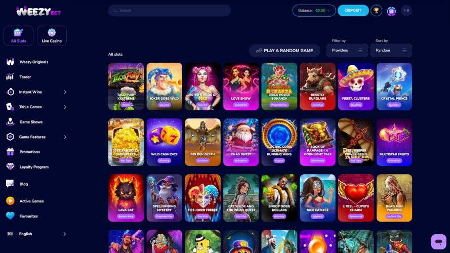 weezybet-casino-all-slots
