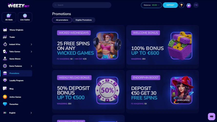 weezybet-casino-promotions