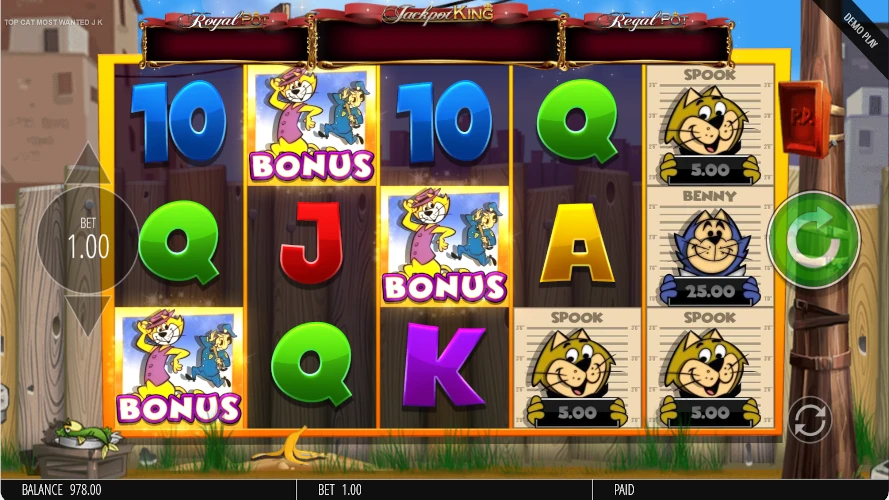 top-cat-most-wanted-jackpot-king-bonus